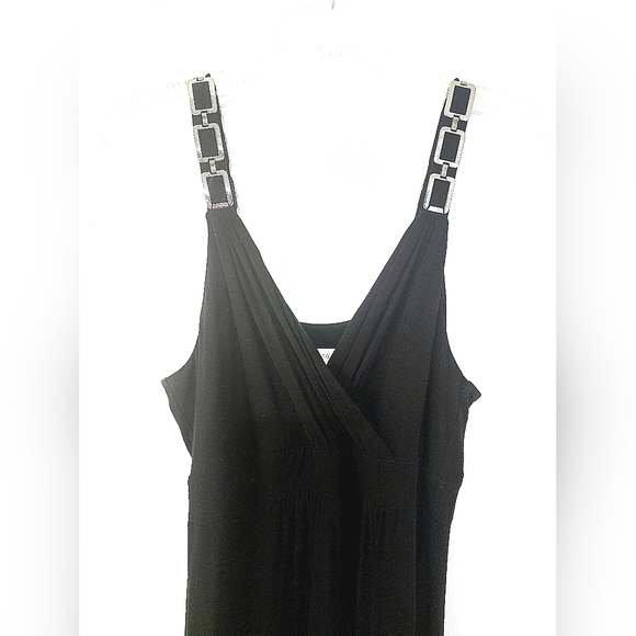 Chicos' Solid Nala Dress. Black Maxi Dress. - Picture 8 of 11